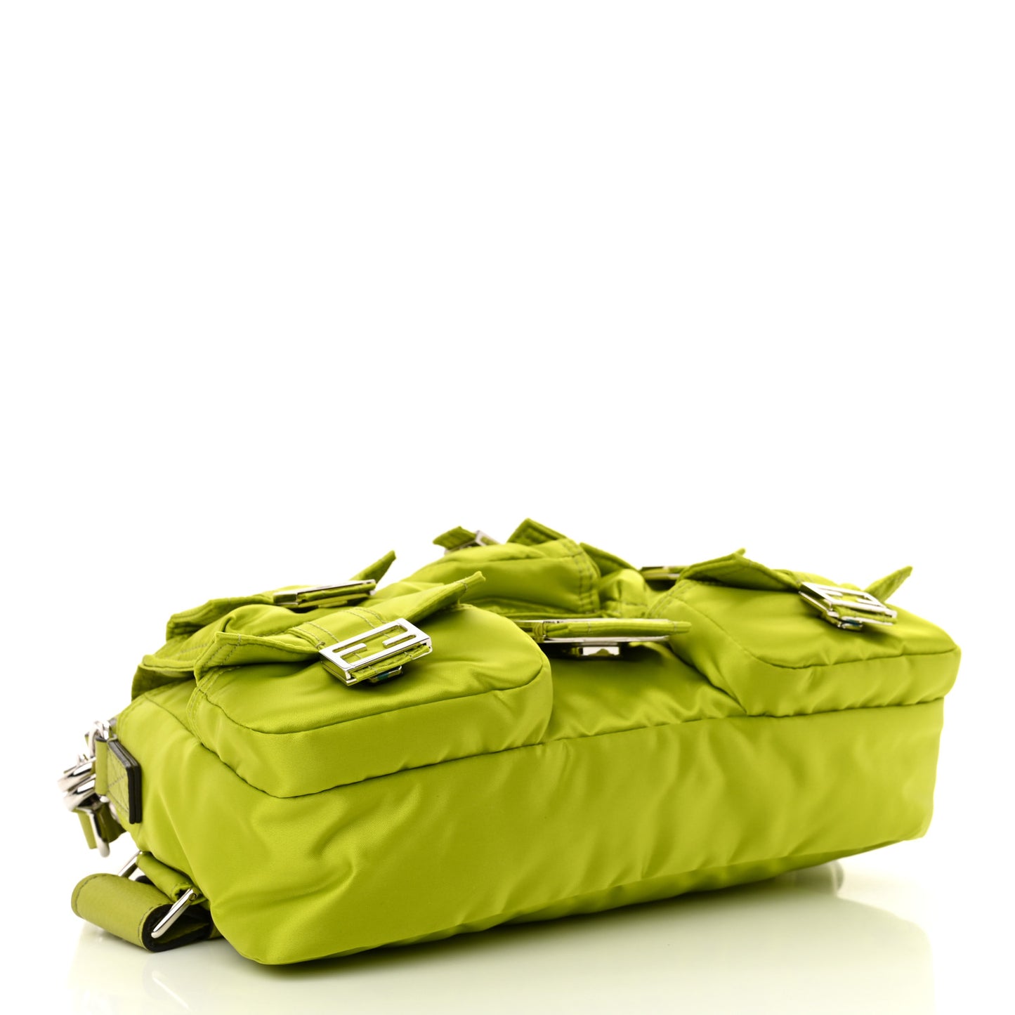 Econyl Cuoio Romano Multipocket Baguette Wasabi