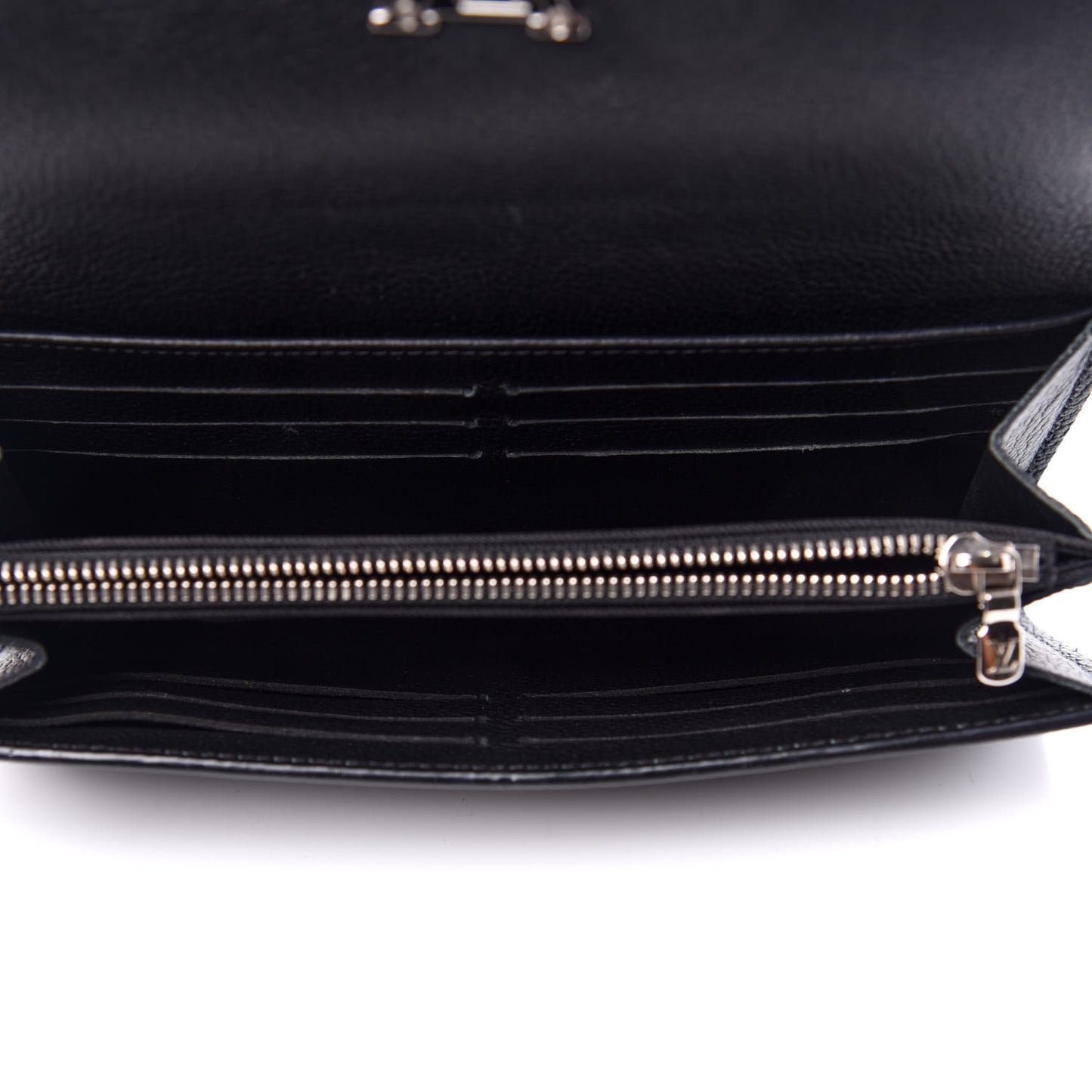 Calfskin Lockme II Wallet Black