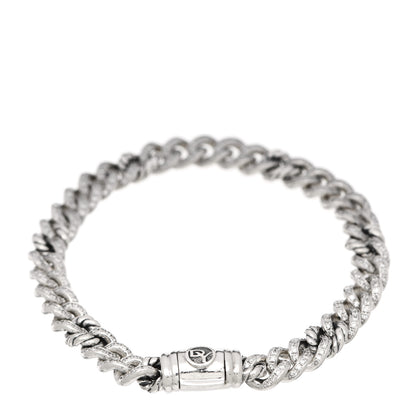 David Yurman Sterling Silver Diamond Petite Pave Curb Link Bracelet 3 of 3