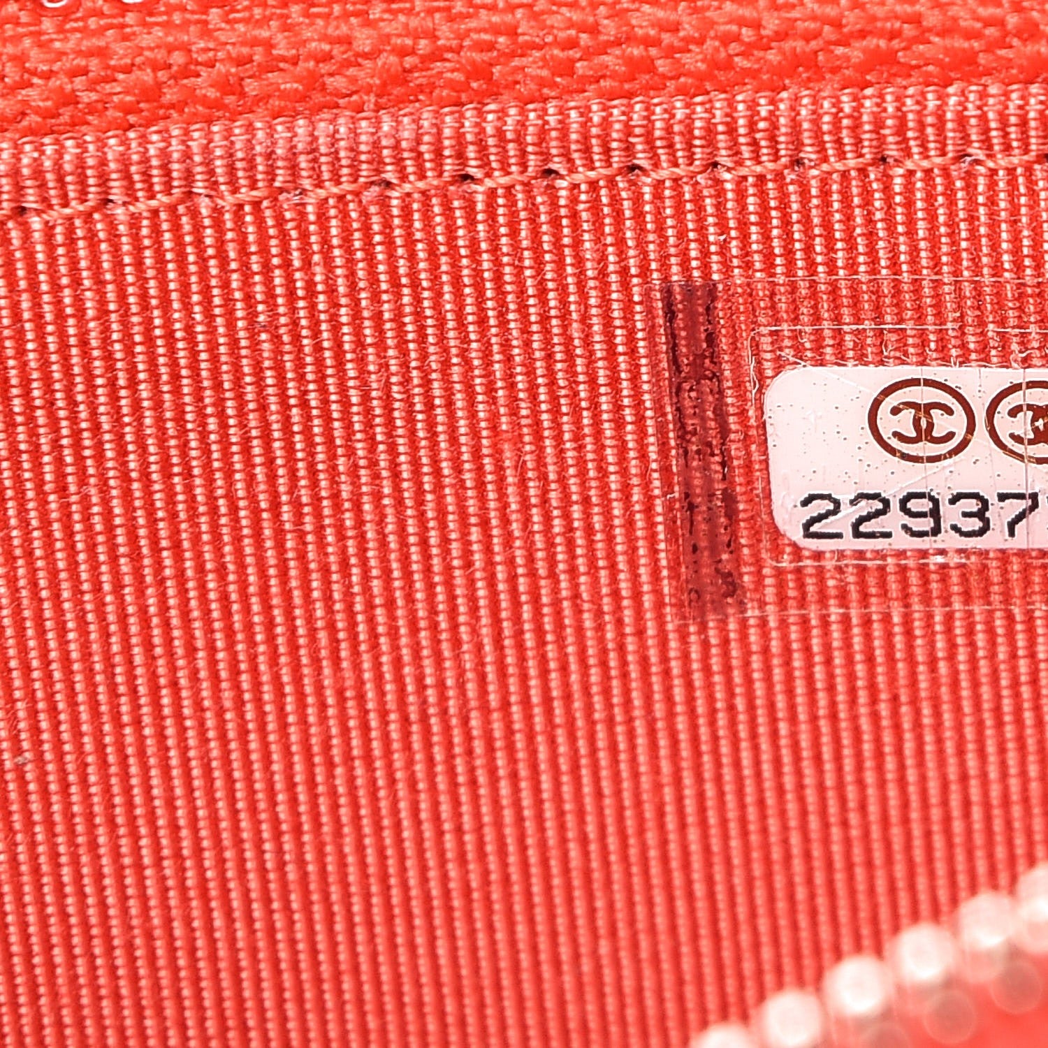 Chanel Iridescent Caviar Quilted Small Zip Around Wallet Orange 8 of 8