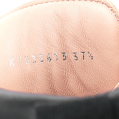 Chanel Suede Calfskin Lace Up Boots 37.5 Pink 8 of 8