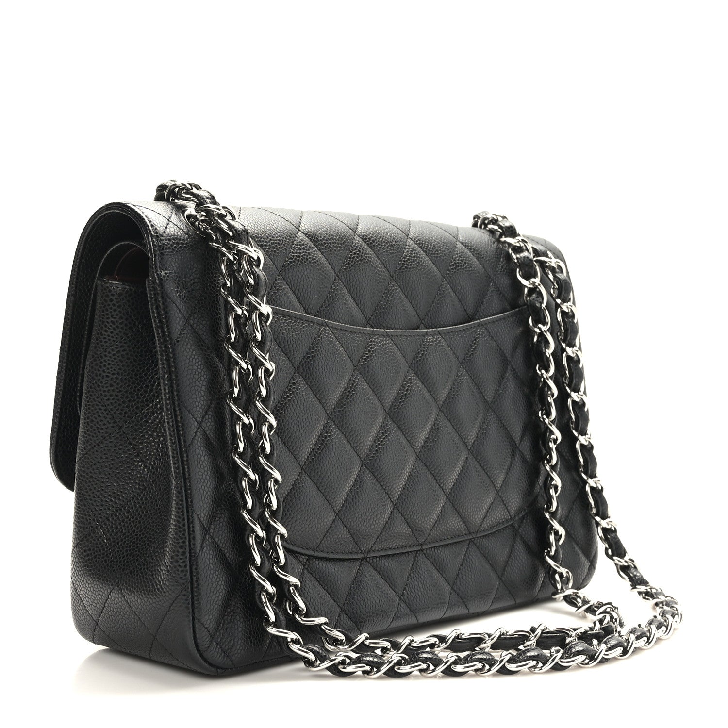 Chanel Caviar Quilted Jumbo Double Flap Black 3 of 9