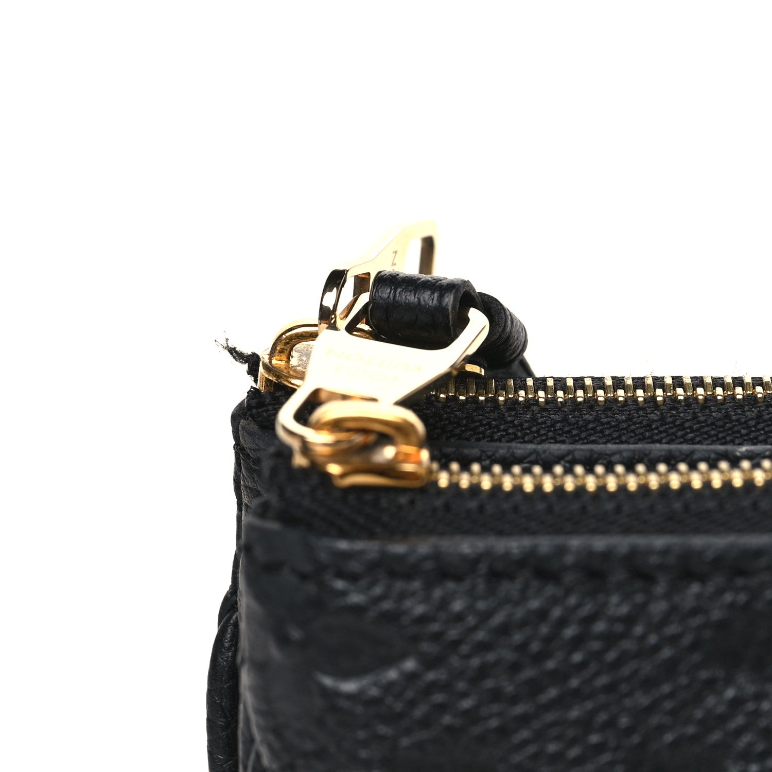 Louis Vuitton Empreinte Double Zip Pochette Black 10 of 11