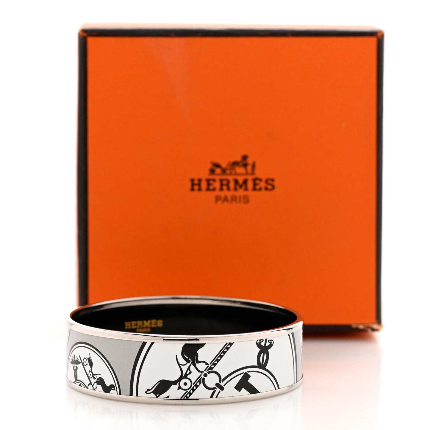 Enamel Printed Confettis D'Ex Libris Wide Bracelet 65 Multicolor