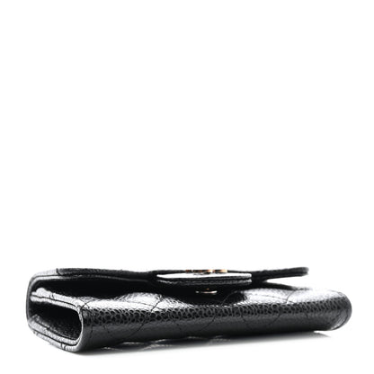 Chanel Caviar Quilted Flap Card Holder Black 4 of 9