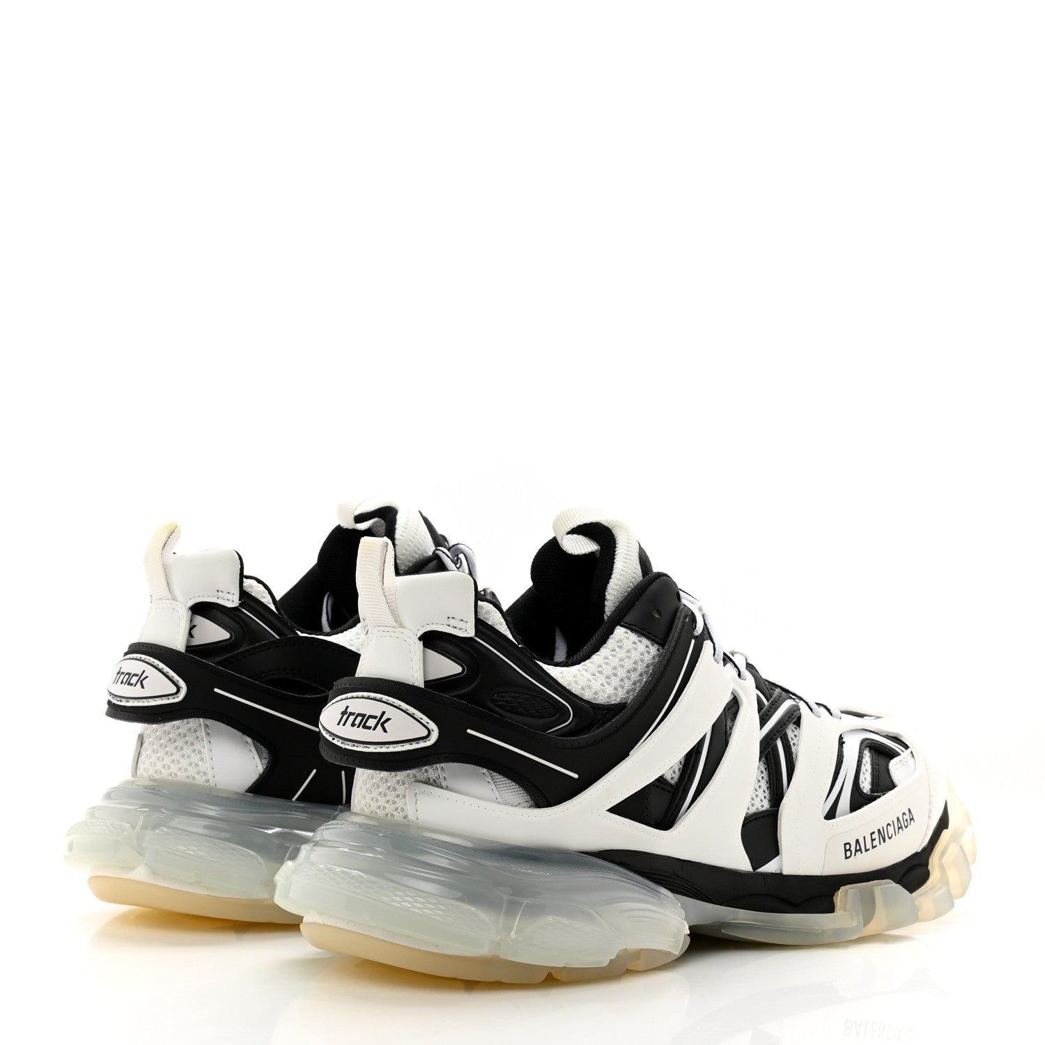 Balenciaga Mesh Nylon Mens Track Sneakers 42 White Black 4 of 7