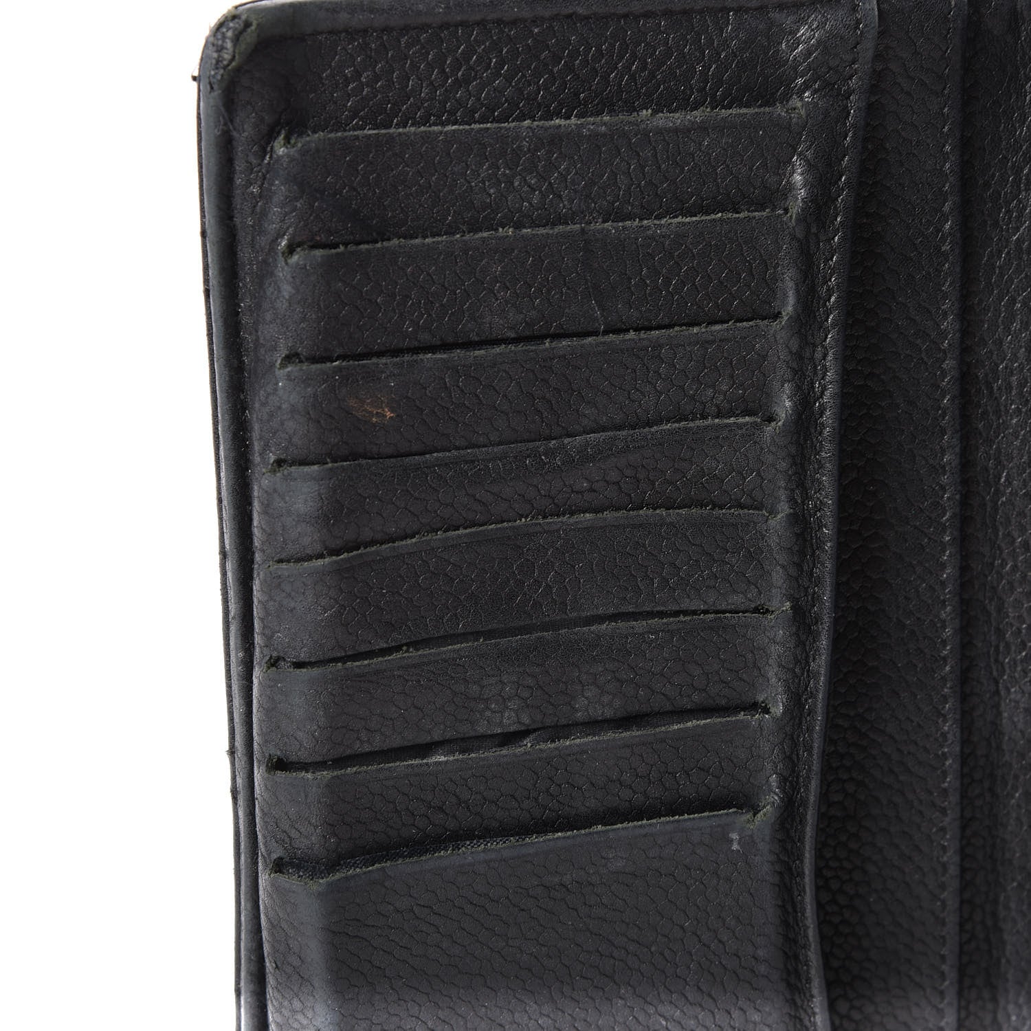 Chanel Caviar Calfskin Quilted Yen Wallet Black 11 of 12