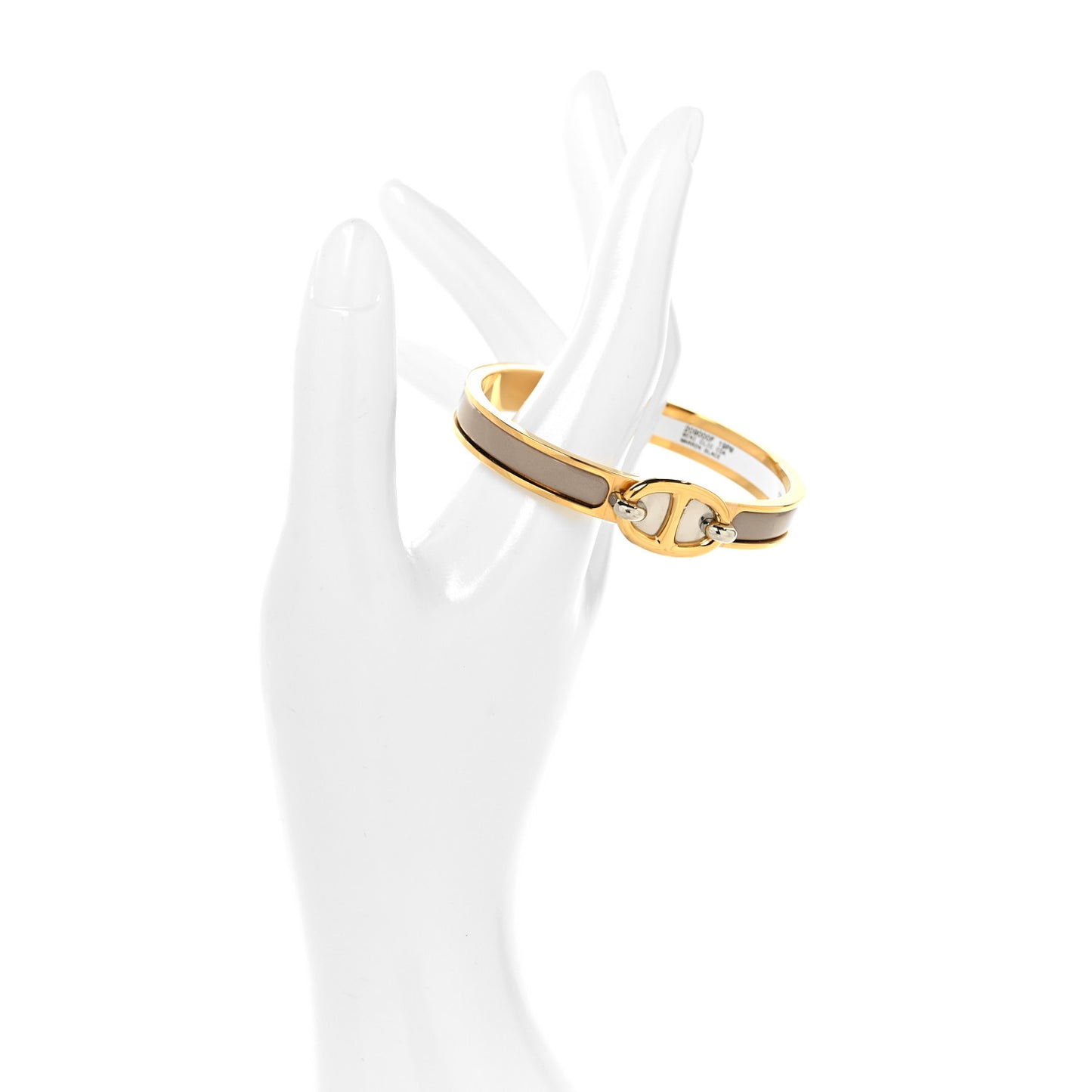 Enamel Mini Clic Chaine d'Ancre Bracelet PM Marron Glace