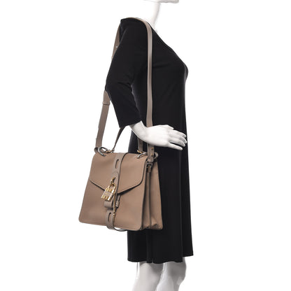 Chloe Shiny Grained Calfskin Medium Aby Day Shoulder Bag Motty Grey 3 of 15