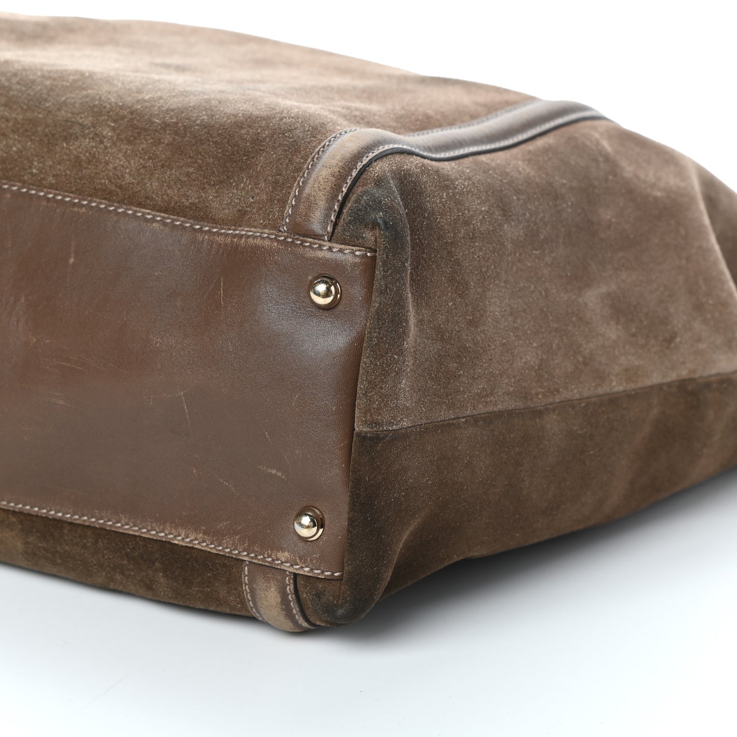 Suede Large Britt Shoulder Bag Brown