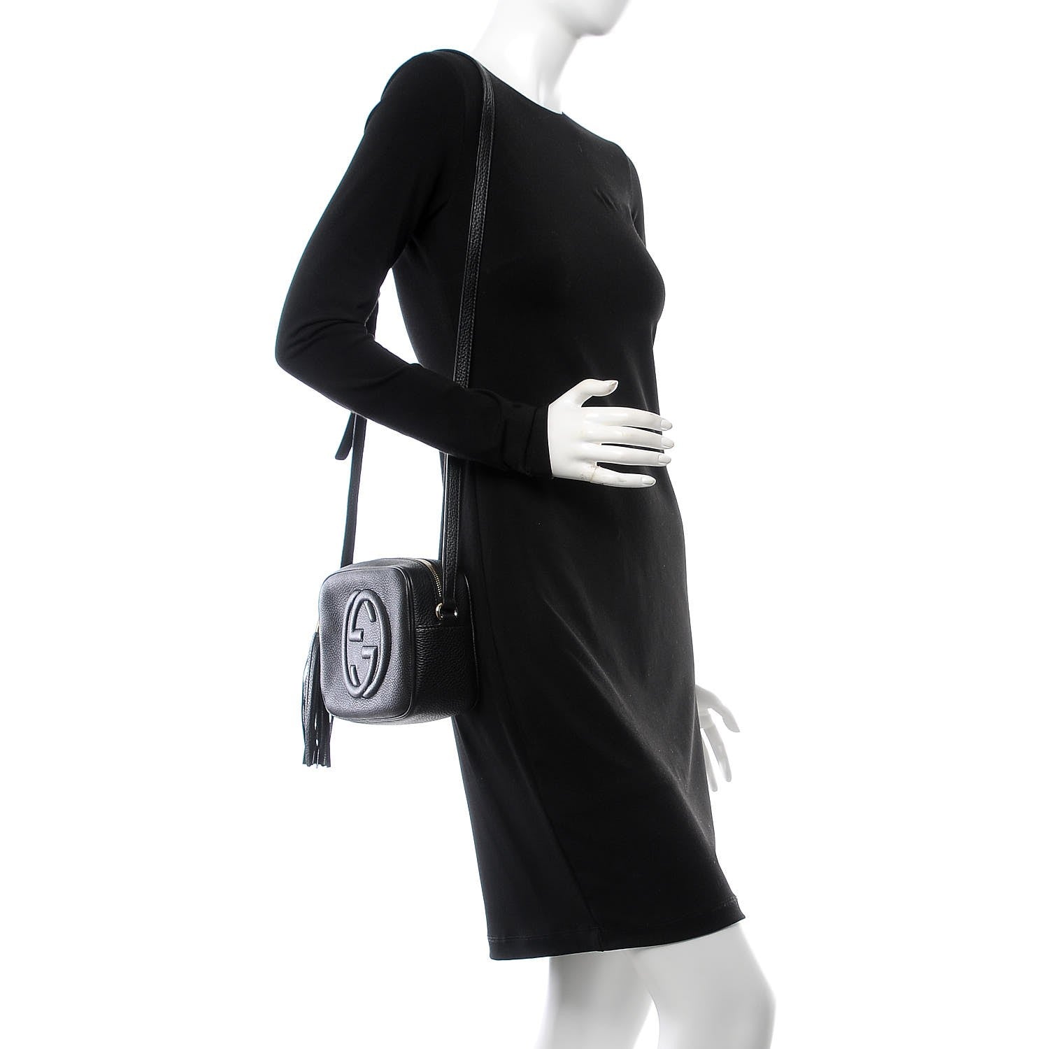 Gucci Pebbled Calfskin Small Soho Disco Bag Black 2 of 8