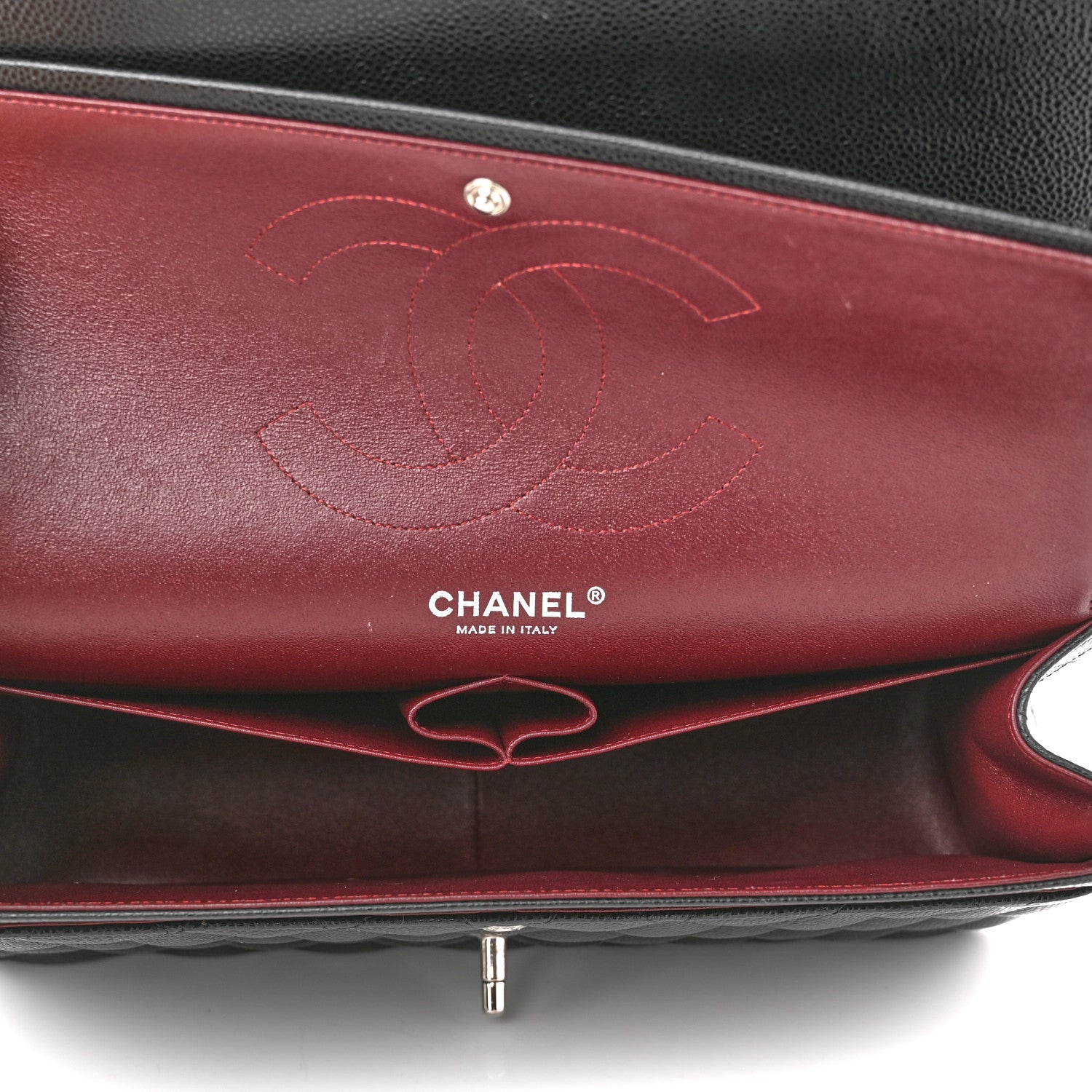 Chanel Caviar Quilted Jumbo Double Flap Black 5 of 11