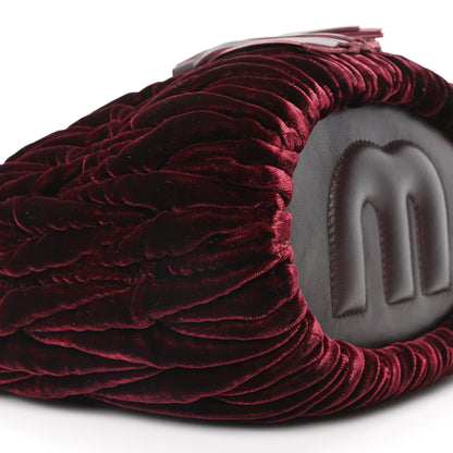 Miu Miu Velluto Matelasse Bucket Bag Bordeuax 15 of 17