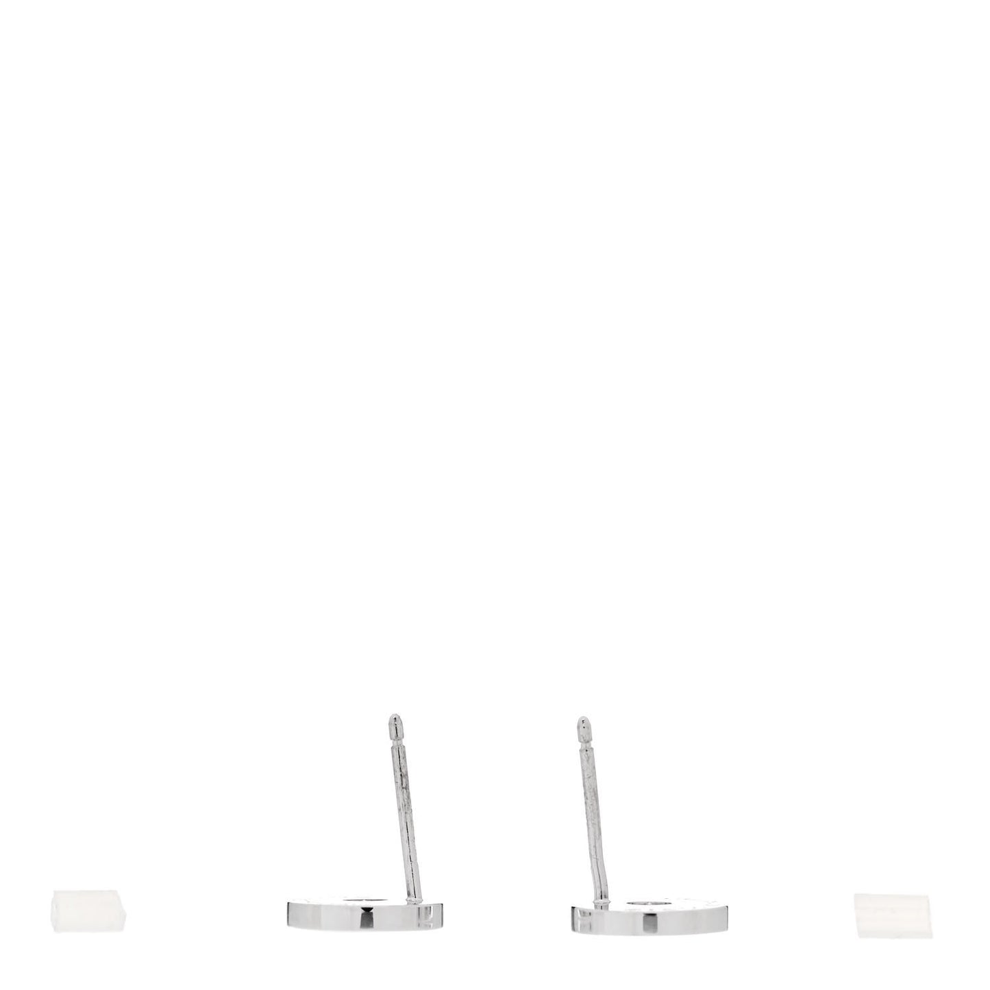 18K White Gold Diamond 1837 Circle Earrings