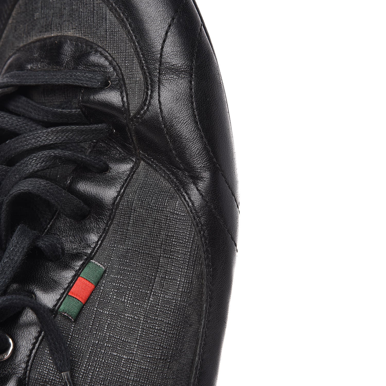 Gucci GG Supreme Monogram Mens Sneakers 10 Black 9 of 11