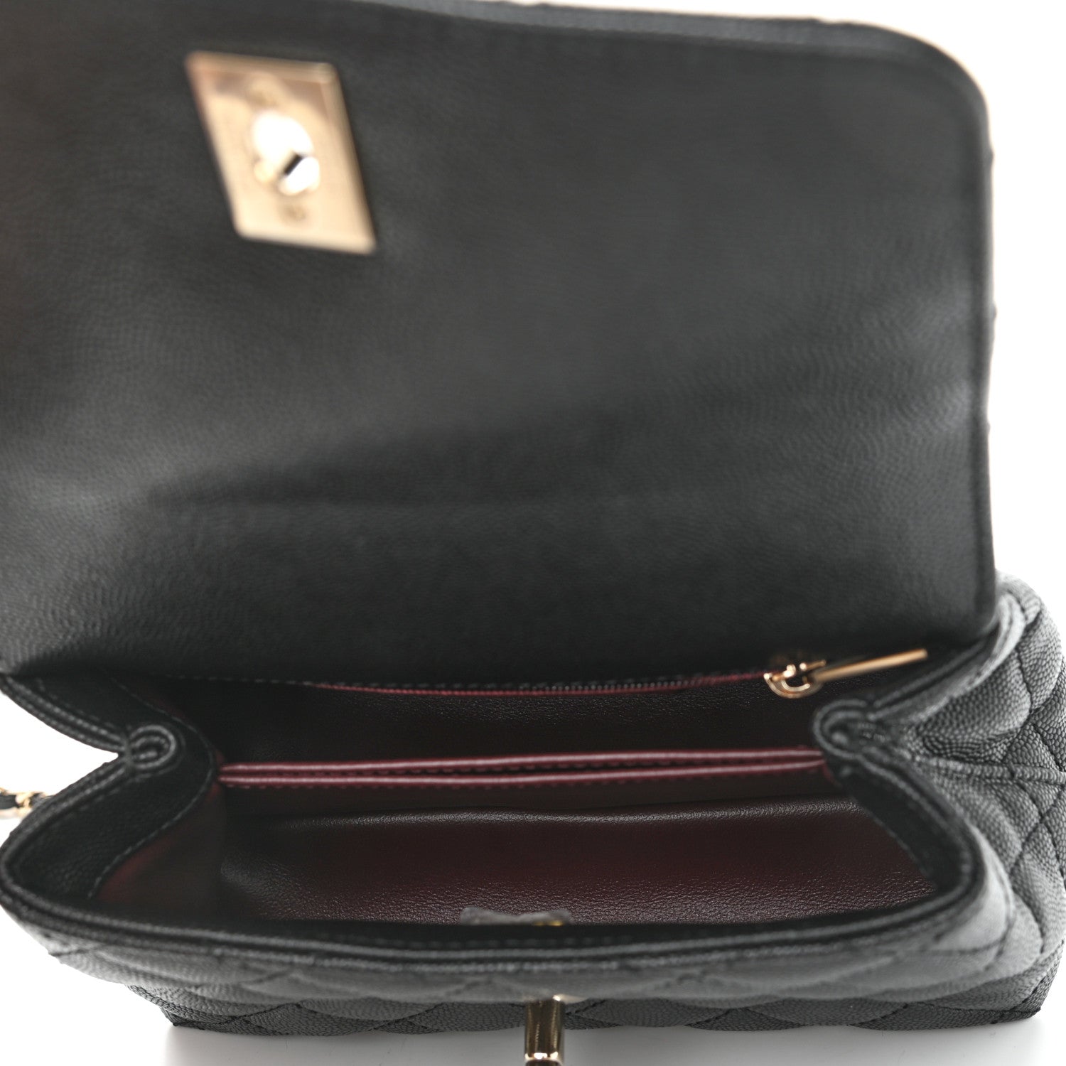 Chanel Caviar Quilted Extra Mini Coco Handle Flap Black 5 of 11