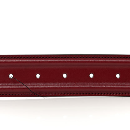 Gucci Ciny Lux Calfskin Patterned Double G 40mm Belt 85 34 Rubicund 4 of 5