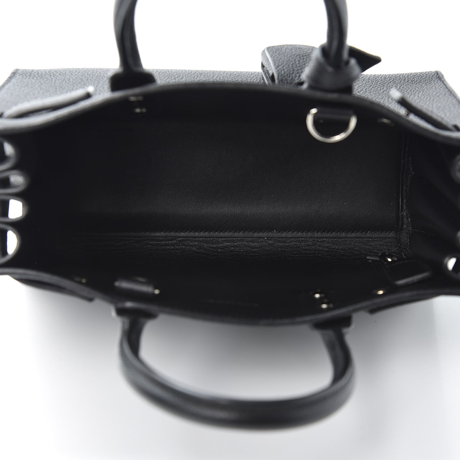 Saint Laurent Grained Calfskin Nano Sac De Jour Black 4 of 9