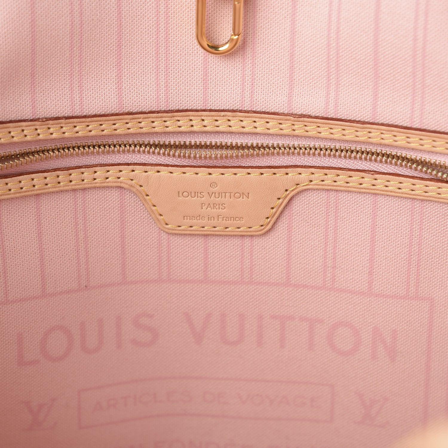 Louis Vuitton Damier Azur Neo Neverfull MM Rose Ballerine 7 of 8