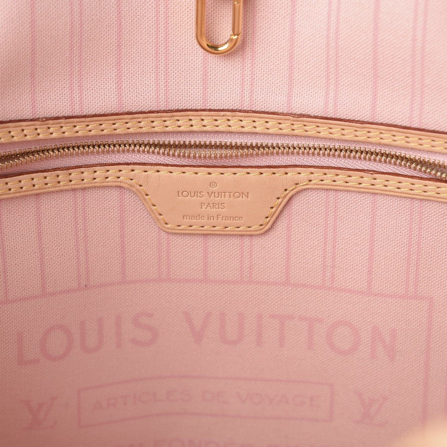 Damier Azur Neo Neverfull MM Rose Ballerine