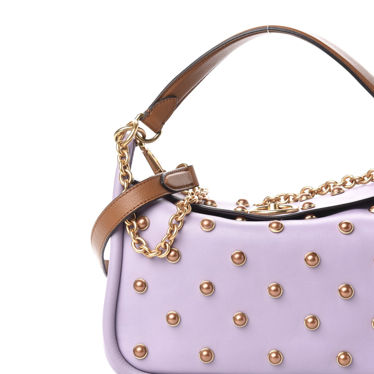 Nappa Studded Leighton Purple