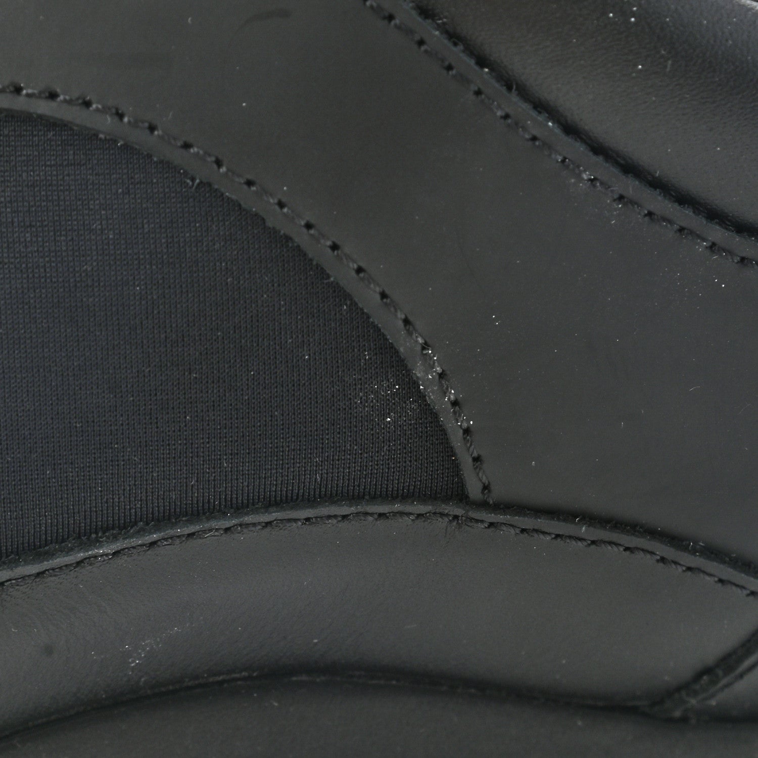 Chanel Lambskin Fabric CC Sneakers 36.5 Black 11 of 12