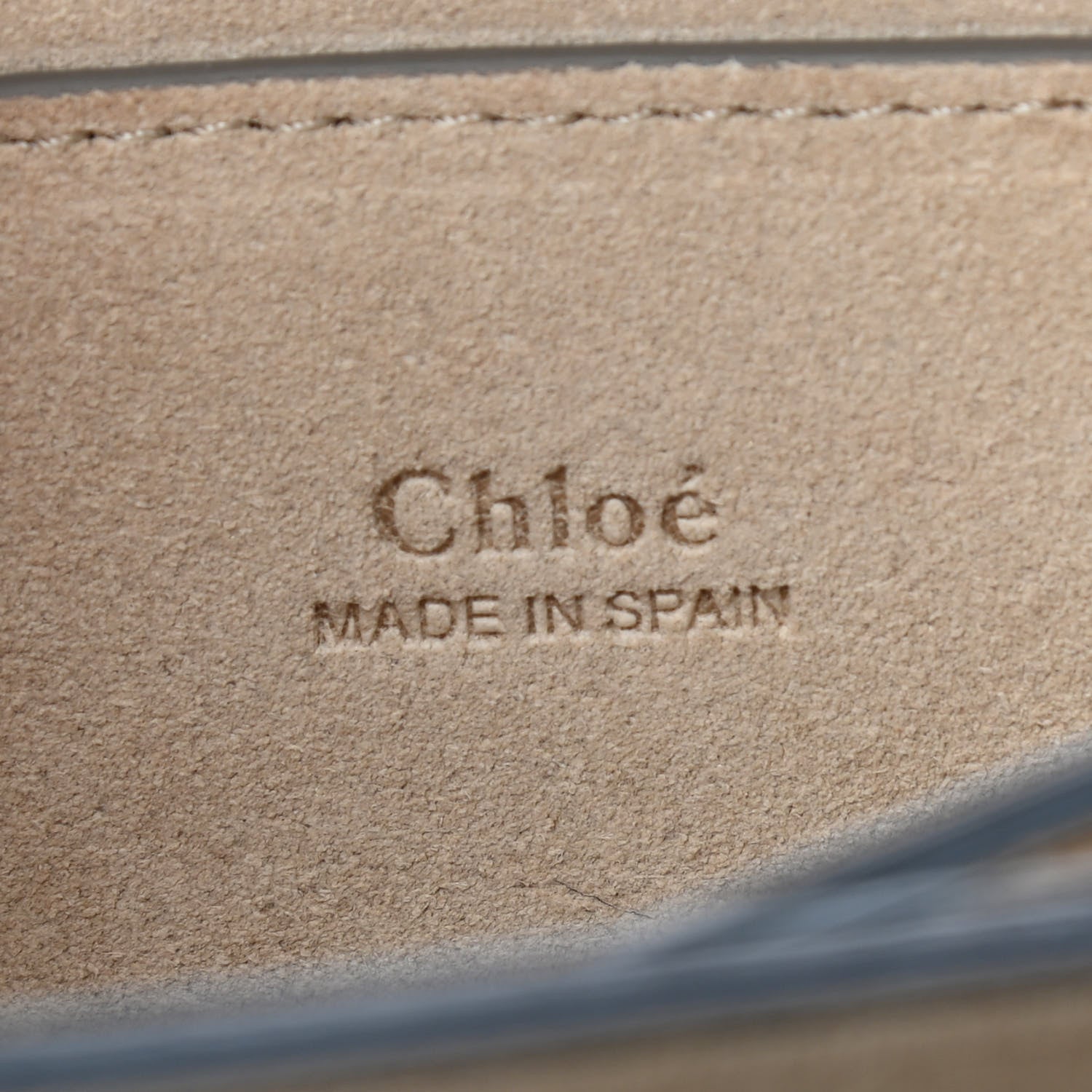 Chloe Suede Calfskin Studded Small Faye Shoulder Bag Dark Purple 5 of 9