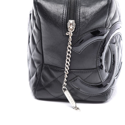 Chanel Calfskin Quilted Large Cambon Bowler Black 9 of 10