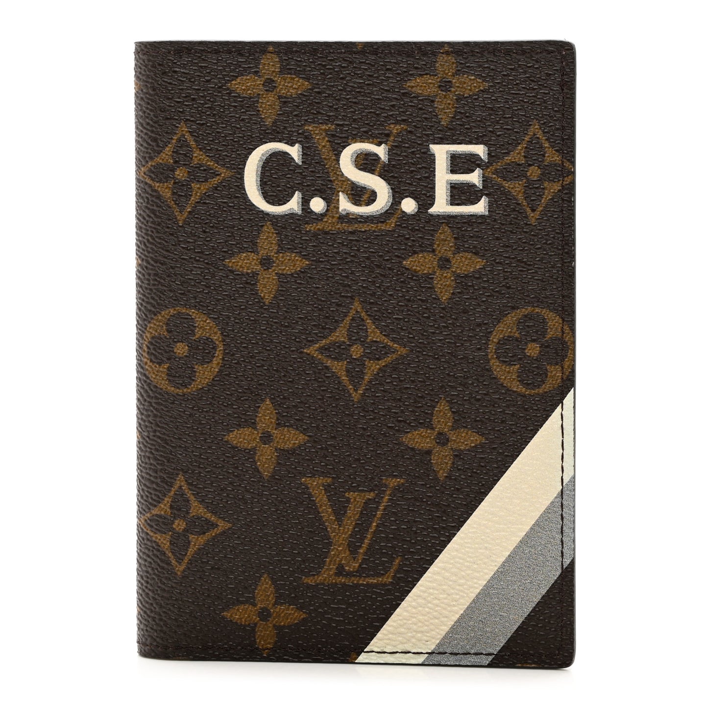 Monogram My LV Heritage Passport Cover White Gris
