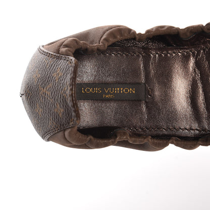 Louis Vuitton Monogram Suede Lucky Ballerina Flats 36.5 Brown 7 of 7