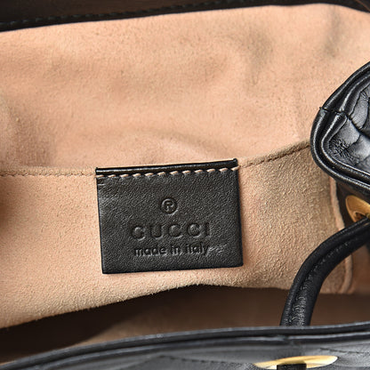 Gucci Calfskin Matelasse GG Marmont Flap Backpack Black 6 of 12