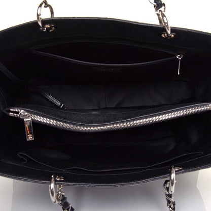 Chanel Caviar Quilted XL Grand Shopping Tote GST Black 5 of 10