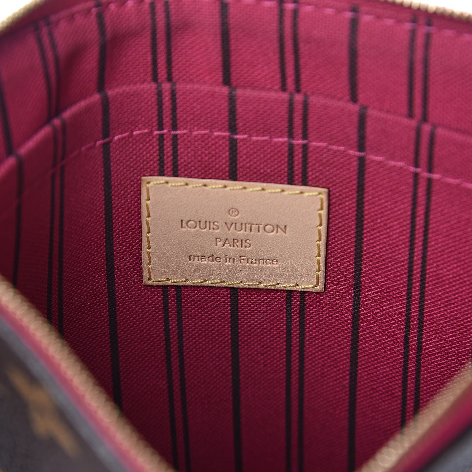 Louis Vuitton Monogram Neverfull MM GM Pochette Pivoine 6 of 8