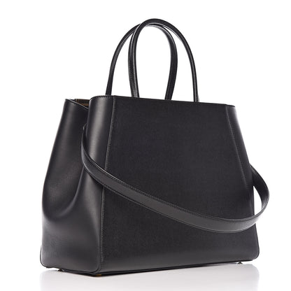 Fendi Vitello Elite Regular 2Jours Tote Black 3 of 11