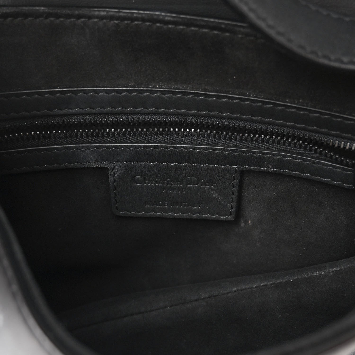 Christian Dior Ultra Matte Calfskin Saddle Bag Black 6 of 10
