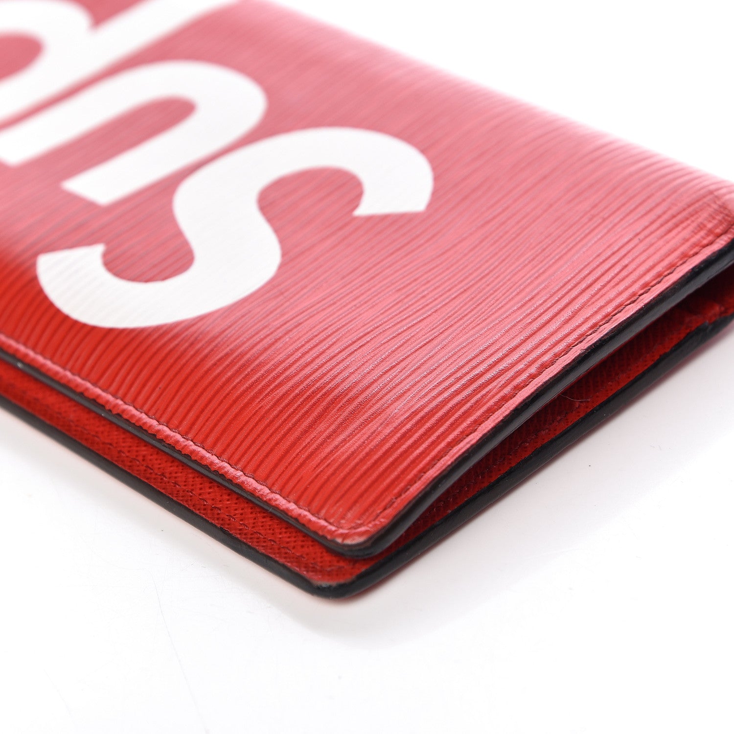 Louis Vuitton X SUPREME Epi Brazza Wallet Red 9 of 12