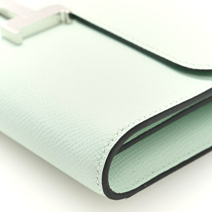 Hermes Epsom Cavale Constance Long Wallet To Go Vert Peppermint 10 of 10