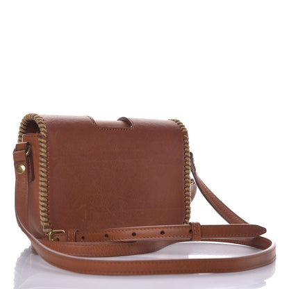 Saint Laurent Calfskin Whipstitch Toy Charlotte Messenger Bag Cognac 3 of 10