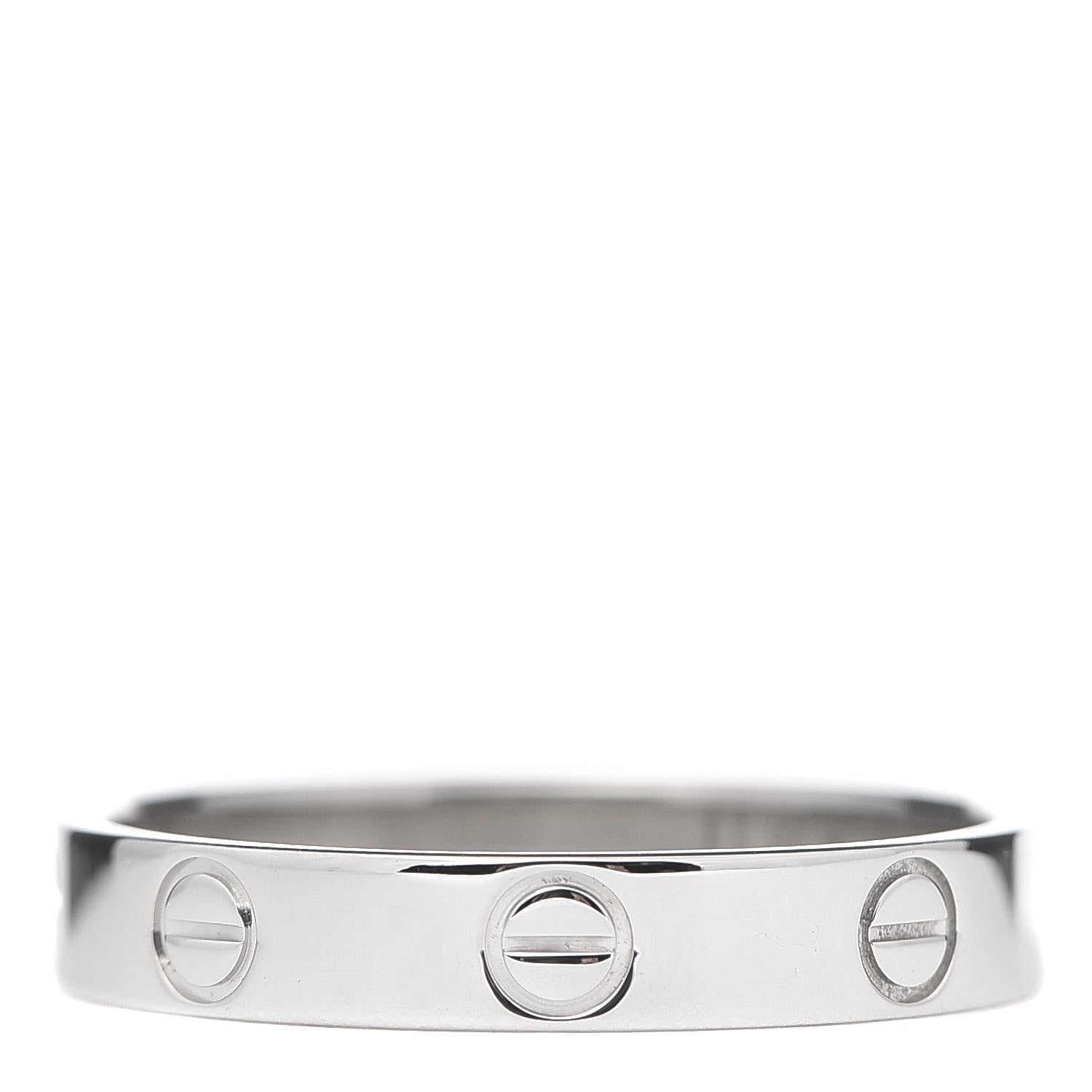 Cartier Platinum 3.5mm LOVE Wedding Band Ring 57 8 1 of 5