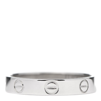 Cartier Platinum 3.5mm LOVE Wedding Band Ring 57 8 1 of 5