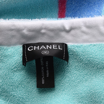 Chanel Cotton Coco Cuba Beach Towel Turquoise 4 of 9