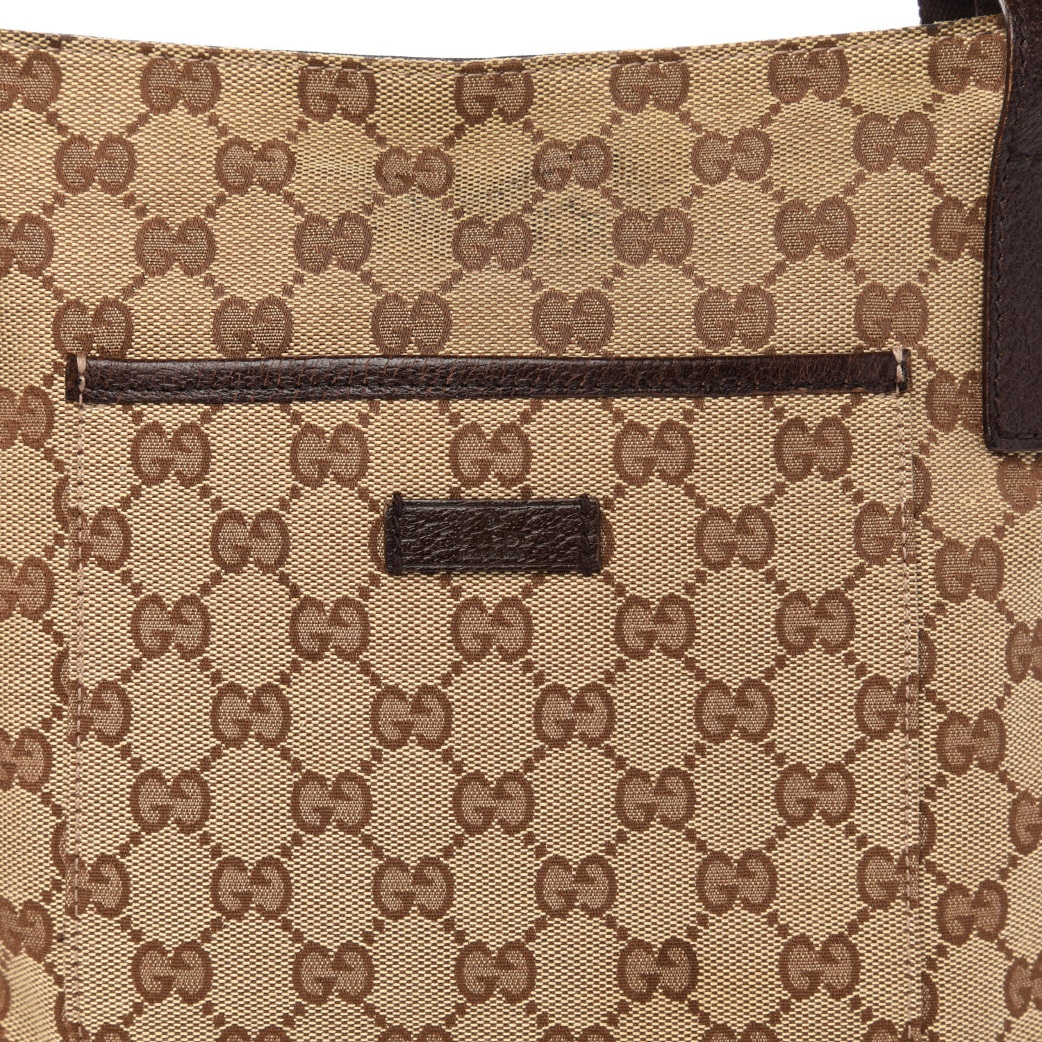 Gucci Monogram Flat Messenger Bag Dark Brown 12 of 12