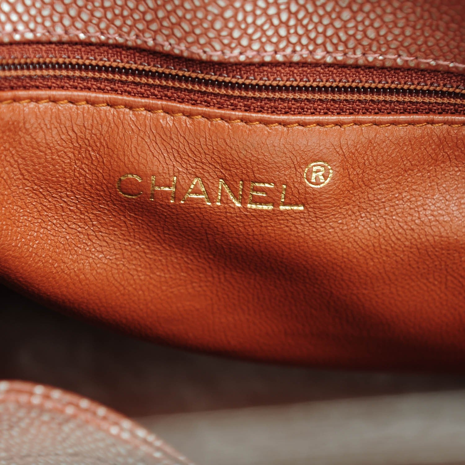 Chanel Metallic Caviar Quilted Shoulder Bag Brown 8 of 11