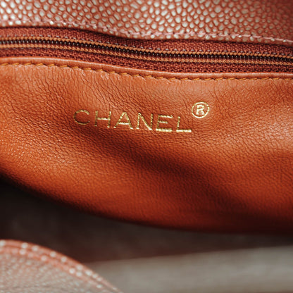Chanel Metallic Caviar Quilted Shoulder Bag Brown 8 of 11