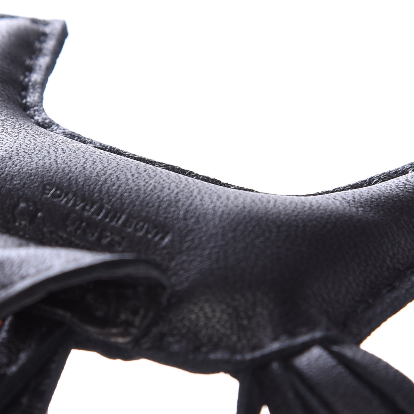 Milo Lambskin Matte Alligator Touch Grigri Rodeo Horse Bag Charm PM So Black