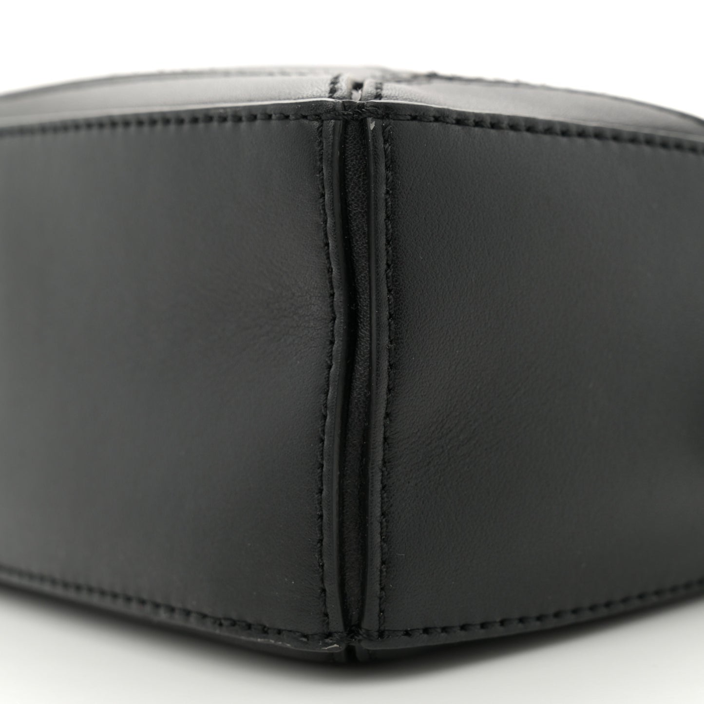 Calfskin Mini Woven Puzzle Bag Black
