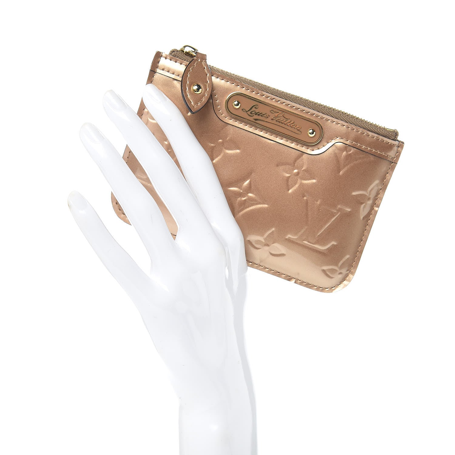 Louis Vuitton Vernis Key Pouch Beige Poudre 2 of 8