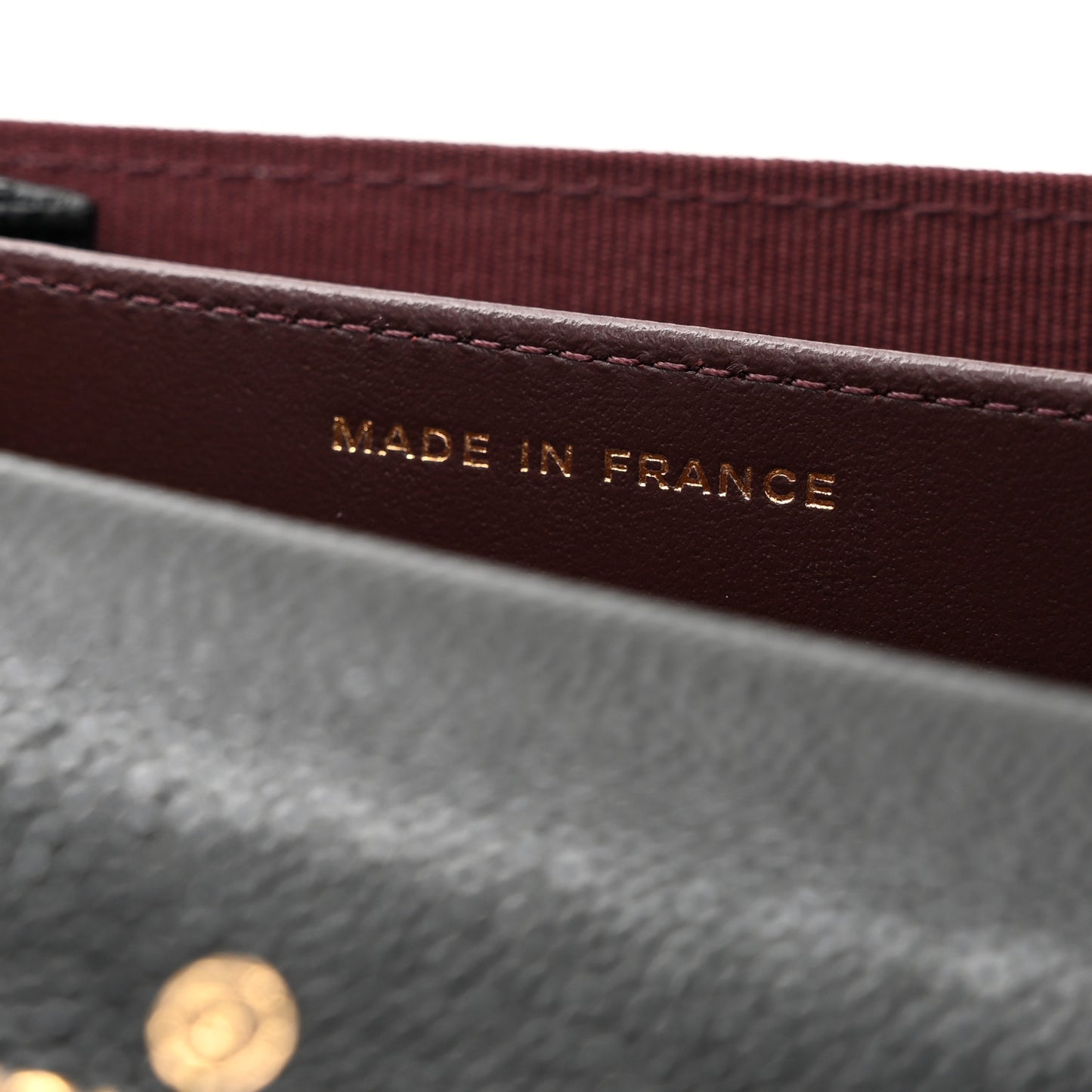 Caviar Quilted Flap Card Holder Wallet Black