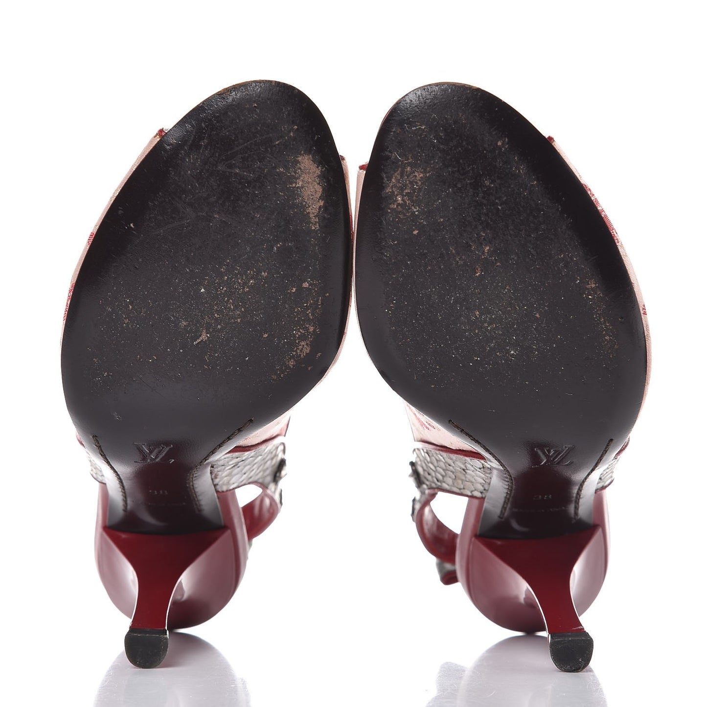 Satin Monogram Cherry Blossom Slingback Pumps 38 Rose