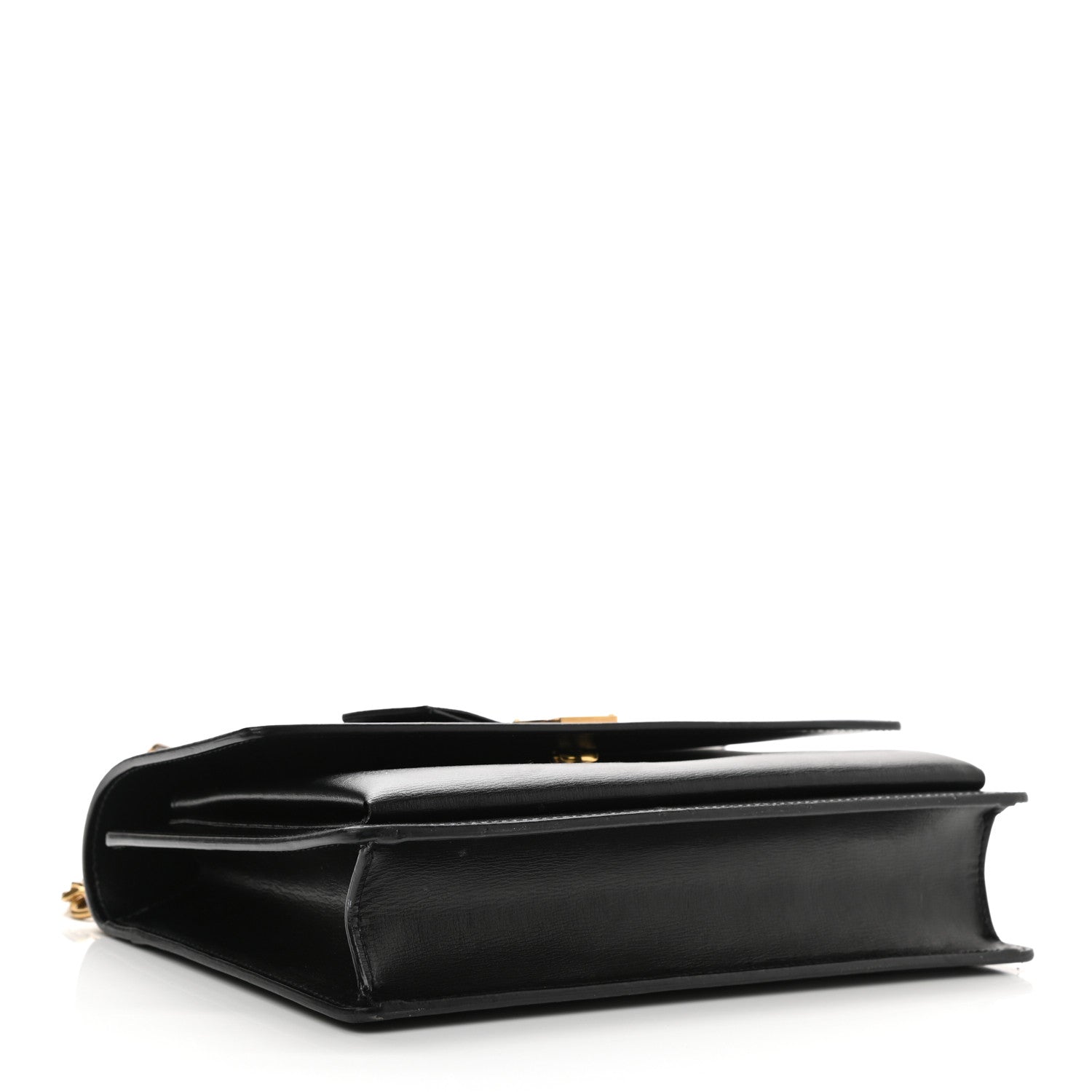 Saint Laurent Smooth Calfskin Medium Monogram Sunset Satchel Black 4 of 14